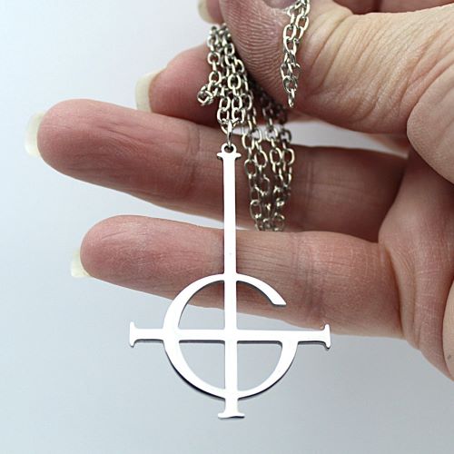 Ghost Rock Band Large GRUCIFIX Pendant Cord Necklace